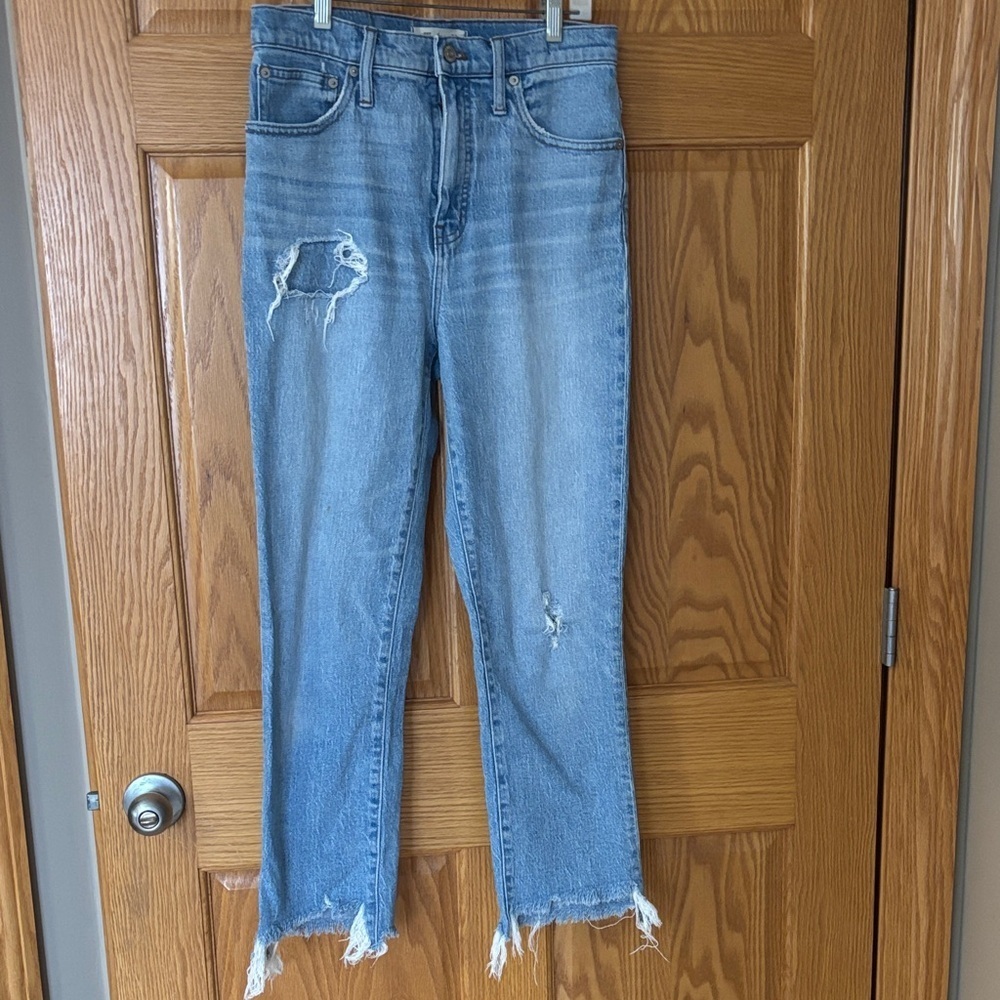 Madewell Classic Straight Jeans in Light Blue